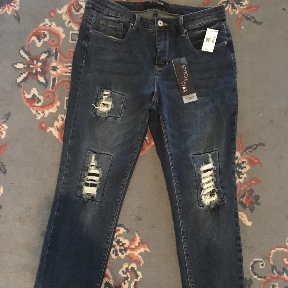 New sequin skinny jeans